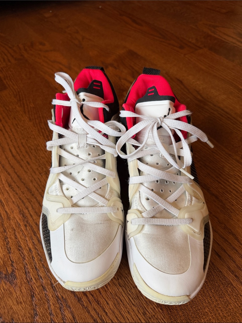 Nike Jordan Athletic Sneakers with red Accent